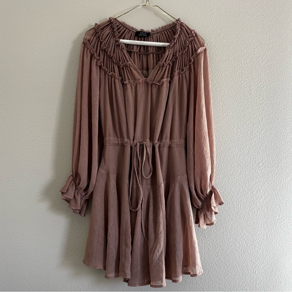 Vici Elegant Mauve Dress